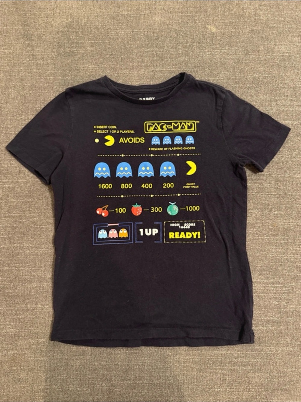 Old Navy PAC-MAN Graphic Tee for Kids - Black